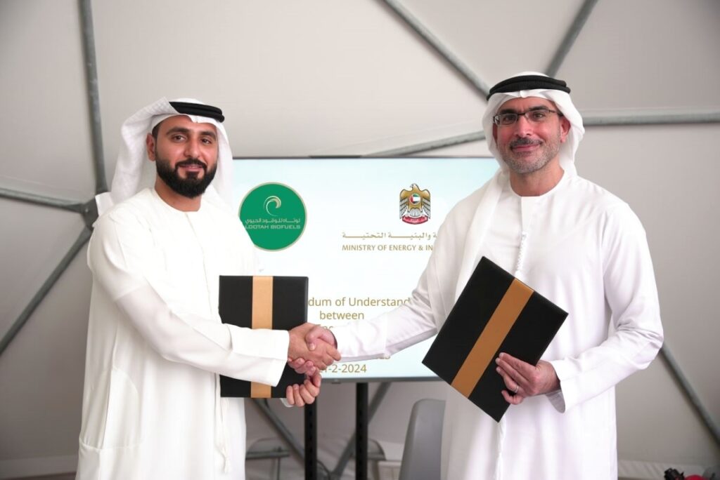 تعاون بين وزارة الطاقة و«لوتاه» لتسريع تبنّي الوقود الحيوي في الإمارات
