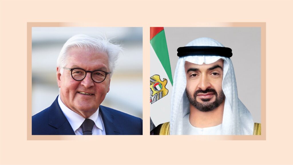 رئيس الدولة والرئيس الألماني يبحثان هاتفياً علاقات البلدين والتطورات الإقليمية