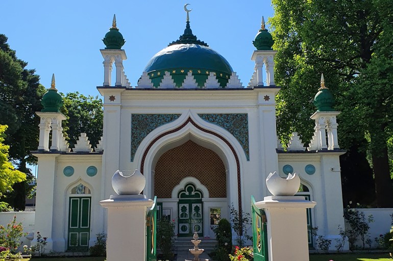 Britain’s first purpose-built mosque established in 1889 by Gottlieb Leitner, with financial backing from the Begum Shah Jahan of Bhopal, United India. Woking, Surrey, England.