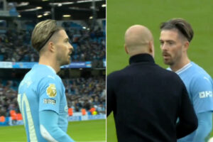 شاهد.. لوم غوارديولا لغريليش يثير استغراب الجماهير واستنكار الإعلام