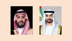 رئيس الدولة يتلقى تعازي محمد بن سلمان بوفاة طحنون بن محمد