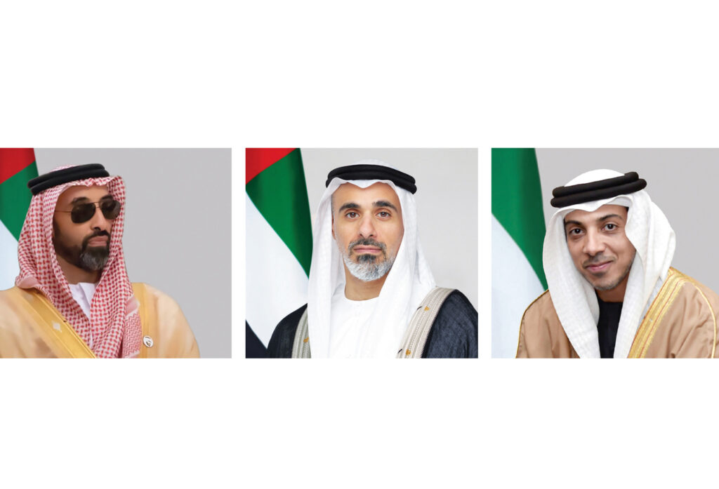 منصور بن زايد وخالد بن محمد يشهدان اجتماع «أبوظبي للاستثمار»