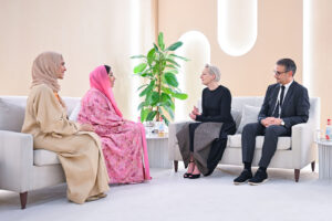 منى المري تلتقي مديرة إدارة استراتيجية العلامة التجارية في «إكس» لمنطقة أوروبا والشرق الأوسط وأفريقيا