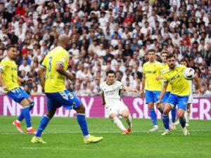 بالفيديو.. المغربي إبراهيم دياز يقود ريال مدريد للفوز والاقتراب من لقب الدوري الإسباني