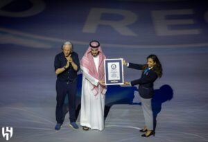 موسوعة «جينيس» تكرم نادي الهلال في ملعب «المملكة أرينا»