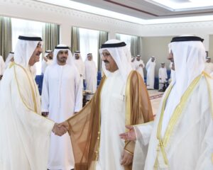 حاكم أم القيوين يستقبل المهنئين بحلول عيد الأضحى المبارك