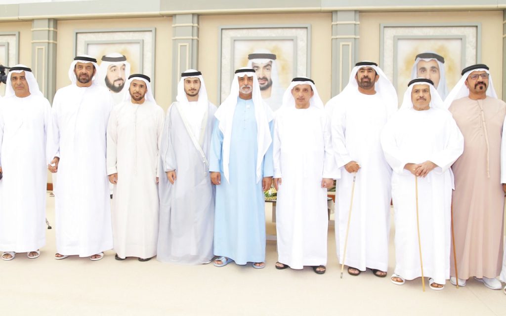 نهيان بن مبارك يحضر أفراح الكويتي والنيادي