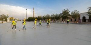 لخفض الحرارة على الحجاج بنحو 20 درجة.. طلاء لتبريد محيط مسجد نمرة