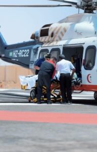 طائرة «نايلات» للإسعاف الجوي تنقل مريضاً من عرعر لمنطقة حائل