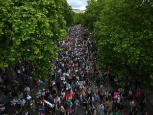 مظاهرات كبرى في واشنطن ولندن ومدن أوروبية دعما لغزة