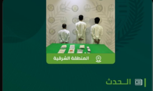 القبض على 3 أشخاص بالمنطقة الشرقية لترويجهم 5.5 كيلوجرام من مادة الحشيش المخدر