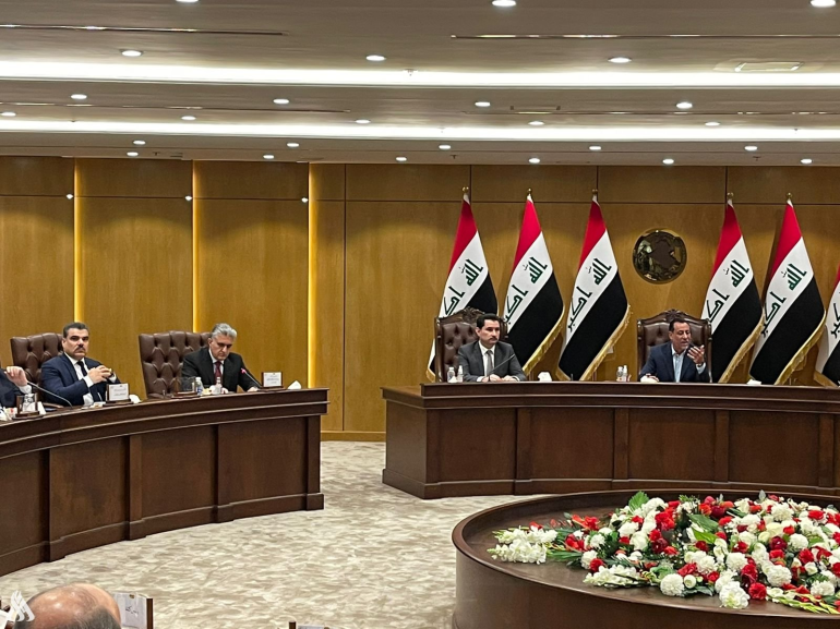 وزير داخلية كردستان العراق يتحدث أمام البرلمان العراقي بشأن القصف الإيراني لأربيل/ وكالة الأنباء العراقية