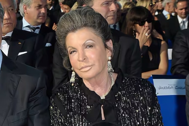 Gianluigi Aponte and wife attend the MSC Divina Cruise Ship Launch on May 26, 2012 in Marseille, France. مواقع التواصل