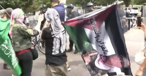 أبو عبيدة ومطالبات بمحاكمة نتنياهو.. أبرز صور المظاهرات خارج الكونغرس