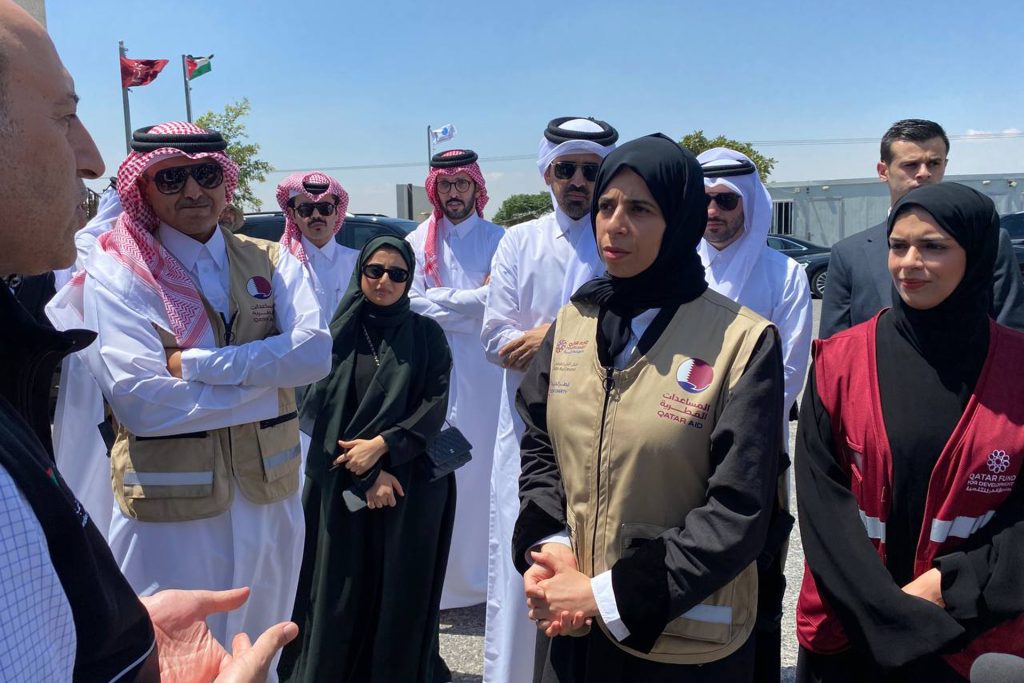 مساعدات قطرية جديدة.. لولوة الخاطر: الأردن الممر الوحيد لغزة الآن