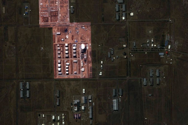 A satellite photo shows the suspected expansion of missile facilities at Shahid Modarres Garrison, near Tehran, Iran, in this handout image obtained by Reuters on July 5, 2024. Planet Labs PBC/Handout via REUTERS THIS IMAGE HAS BEEN SUPPLIED BY A THIRD PARTY. MANDATORY CREDIT. NO RESALES. NO ARCHIVES.