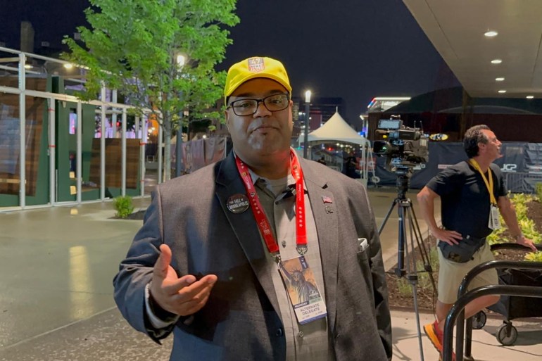 عبدالرحمن كامارا مندوب مسلم من ولاية مينيسوتا يقول يتم الترحيب بي أكثر من الأخرين بسبب ديانتي ولون بشرتي في المؤتمر الجمهوريي