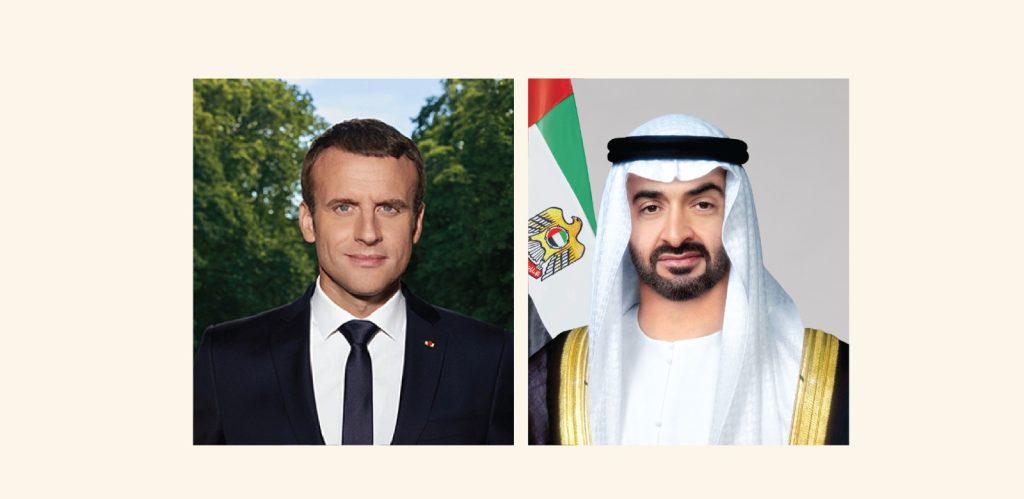 رئيس الدولة يتلقى اتصالاً هاتفياً من الرئيس الفرنسي بحثا خلاله التطورات الإقليمية