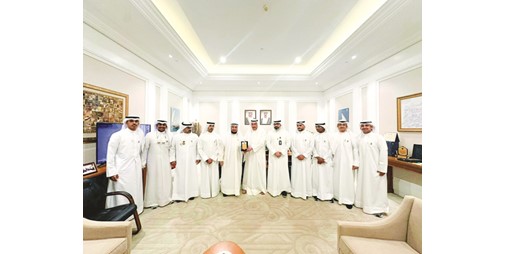 فيصل الحمود استقبل فريق جوالة جامعة الكويت