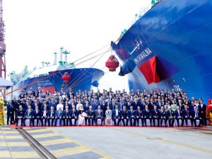 قطر للطاقة تدشن أول ناقلة غاز مسال من الحجم التقليدي