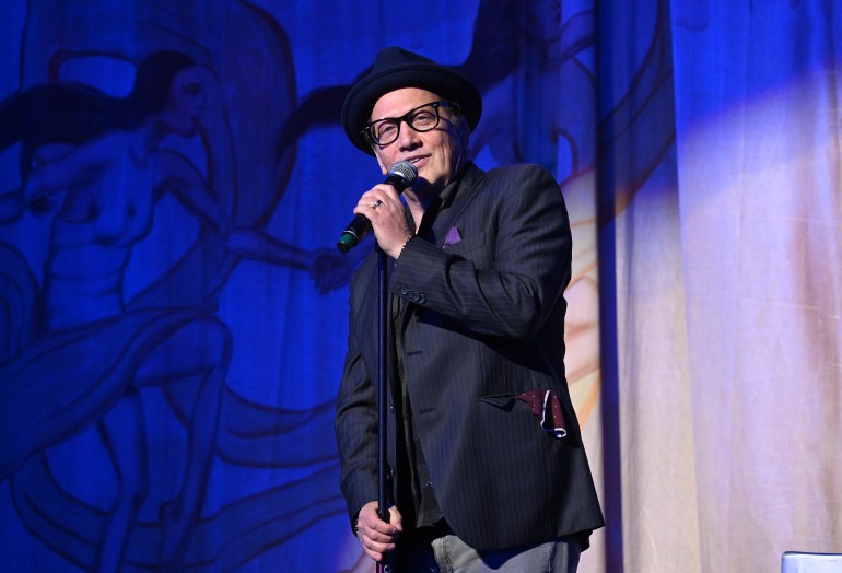 LOS ANGELES, CALIFORNIA - FEBRUARY 21: Comedian Rob Schneider attends "A Night of Laughter With RFK Jr. & Friends" hosted by the Kennedy campaign at Million Dollar Theater on February 21, 2024 in Los Angeles, California. (Photo by Michael Tullberg/Getty Images)