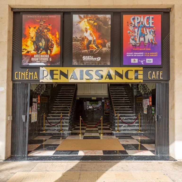 The entrance to Cinema Renaissance in Rabat, Morocco [Courtesy of Cinema Renaissance]