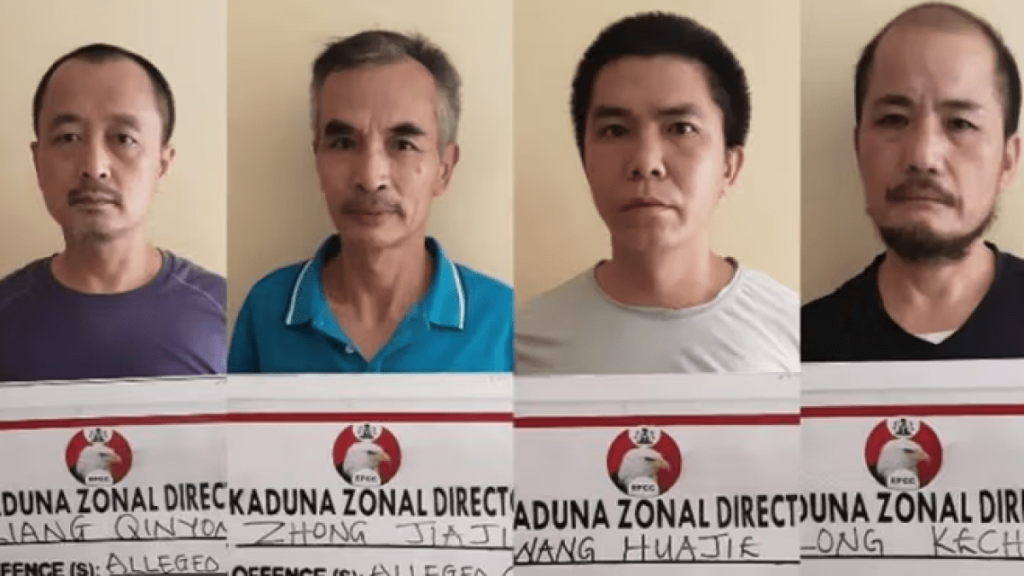 سجن 4 صينيين لإدانتهم بالتعدين غير القانوني في نيجيريا