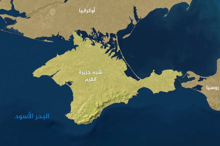 خريطة شبه جزيرة القرم