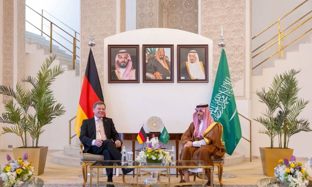 فيصل بن فرحان يستقبل وزير خارجية ألمانيا