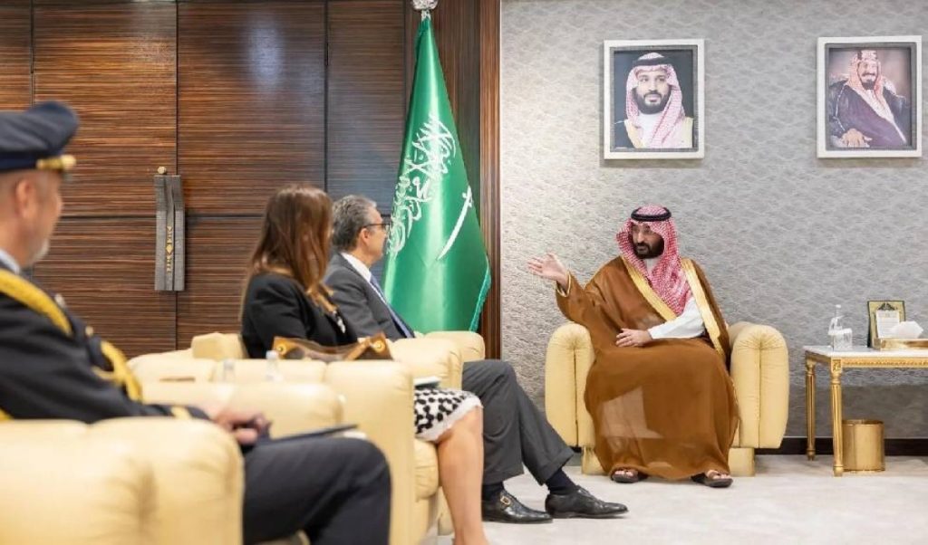 وزير الحرس الوطني يستقبل سفير جمهورية إيطاليا لدى المملكة