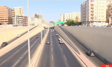 سلاسة الحركة المرورية على طريق الملك عبد الله في جدة