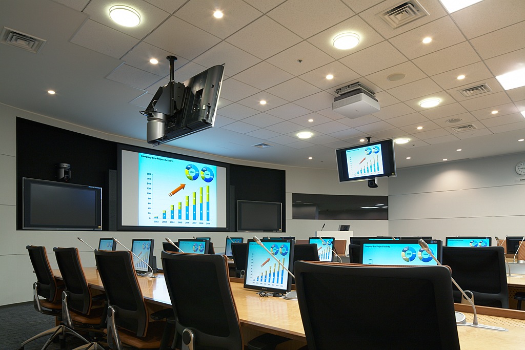 شركات تجهيز غرف الاجتماعات في السعودية: منهجية متكاملة للتصميم المعماري والتركيب الذكي