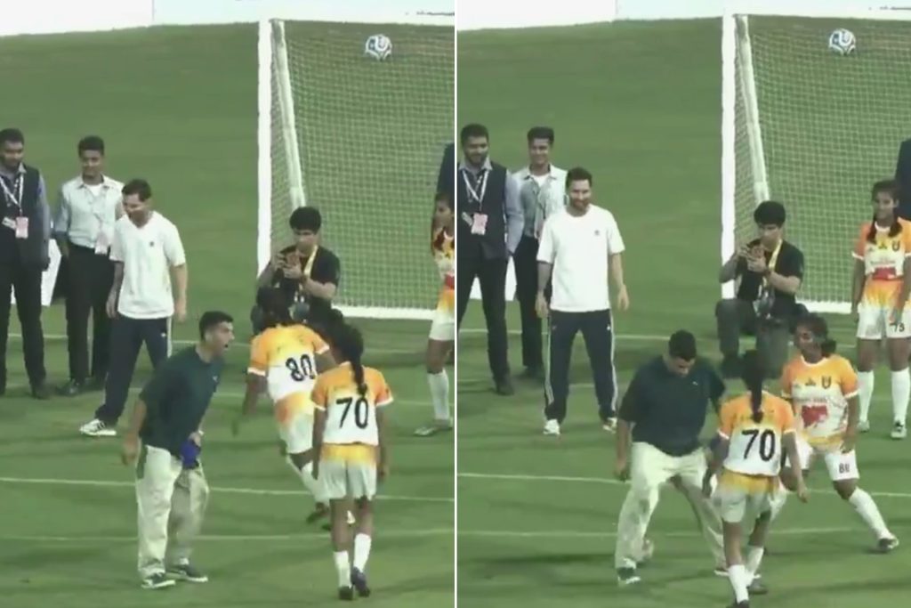 بلمسة ساحرة.. فتاة هندية تتلاعب بسواريز نجم إنتر ميامي